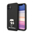 Maska Karl Lagerfeld Glasses Scrub za iPhone 12 mini 5.4 in crna.