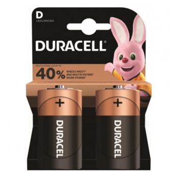 Duracell BASIC LR20 1/2 1.5V alkalna baterija pakovanje 2 kom