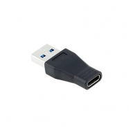 Adapter USB muski na Type-C zenski crni