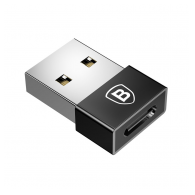 Baseus Exquisite adapter USB muski na Type-C zenski crni