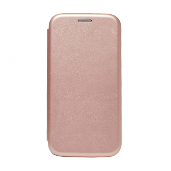 Maska na preklop Teracell Flip Premium za Realme C21 roze zlatna