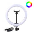 Selfie Ring light RGB color  (10 in) + drzac za mobilni telefon
