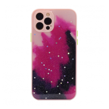 Maska Galaxy za iPhone 12 Pro crno-pink