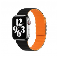 Silikonska narukvica za Apple Watch sa magnetom crno narandzasta 38/ 40/ 41mm