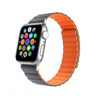 Silikonska narukvica za Apple Watch sa magnetom sivo narandzasta 38/ 40/ 41mm