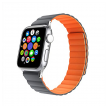 Silikonska narukvica za Apple Watch sa magnetom sivo narandzasta 42/ 44/ 45/ 49 mm