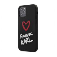 Maska Karl Lagerfeld Forever Karl za iPhone 12 Pro Max crna.