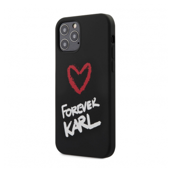Maska Karl Lagerfeld Forever Karl za iPhone 12/12 Pro (6.1) crna.