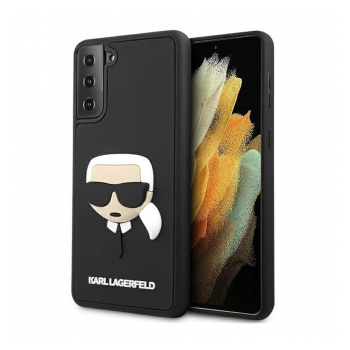 Maska Karl Lagerfeld 3D Head za Samsung S21 Plus crna.