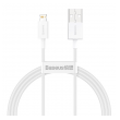 Kabel Baseus Superior Series Fast Charging USB na Lightning 2.4A beli 1m
