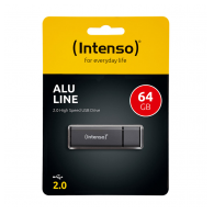 USB Flash drive INTENSO 64GB Hi-Speed USB 2.0 Alu Line  Alu-a