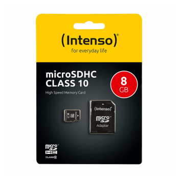 Micro SD Kartica INTENSO 8GB Class 10(SDHC&SDXC) sa adapterom