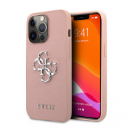 Maska Guess Saffiano Big 4G za iPhone 13 Pro (6.1) metal pink.