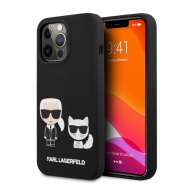 Maska Karl Lagerfeld Silicone Case Karl&Choupette za iPhone 13 Pro (6.1) crna.