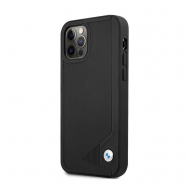 Maska BMW hc Leather Deboss za iPhone 12 Pro Max crna