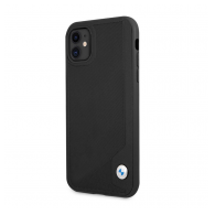Maska BMW hc Leather Deboss za iPhone 11 crna