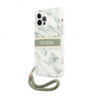 Maska Guess Marble Strap za iPhone 12/ 12 Pro zelena