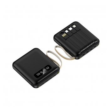 Power Bank Mirror LED Digital Display 10.000 mAh DC 5V/ 2.1A crni