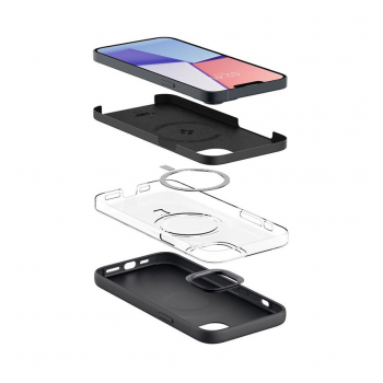 Maska Spigen silicone Fit MagSafe za iPhone 14 crna.