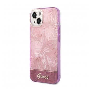 Maska Guess PC/ TPU Jungle za iPhone 14 Plus Pink