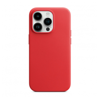 Maska Beautiful Shine Leather za iPhone 14 Pro Max crvena