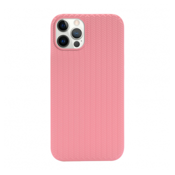 Maska Knit za iPhone 12/ 12 Pro roze