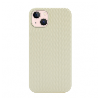 Maska Knit za iPhone 14 bela