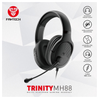 Slusalice Gaming Fantech MH88 Trinity Crne