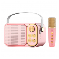Bluetooth zvucnik Karaoke set sa mikrofonom YS-103 roze