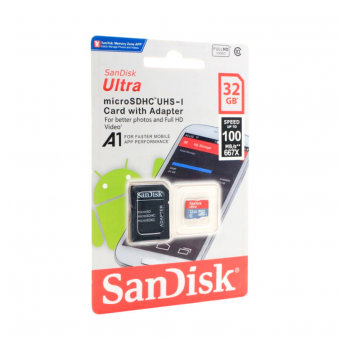 Micro SD SanDisk SDHC 32GB Ultra Micro 100MB/s Class 10 sa adapterom CN
