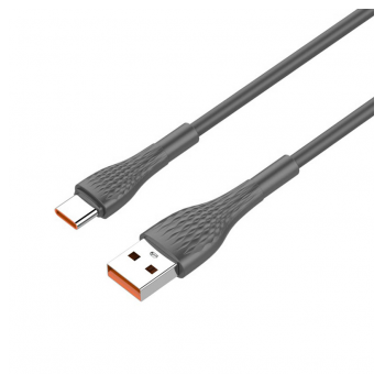 Kabel LDNIO LS671 USB na Type-C sivi 1m