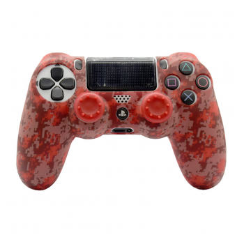 Silikonska zastita za Joystick PS4 mine craft crvena