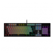 Tastatura mehanicka Gaming Fantech MK886 RGB Atom TKL crna (Blue switch)
