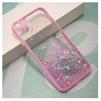 Maska Frame Glitter za iPhone 7/ 8/ SE 2020/ SE S022 roze