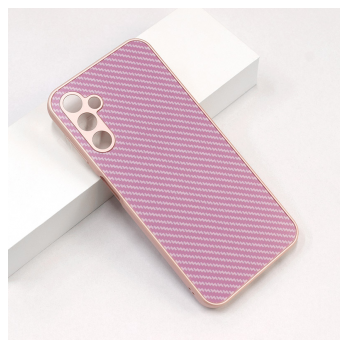 Maska Carbon Acrylic za Samsung A14 4G/ A145R/ A14 5G/ A146B roze,