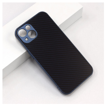 Maska Carbon Acrylic za iPhone 14 tamno plava