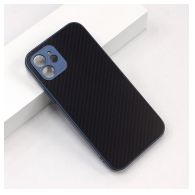 Maska Carbon Acrylic za iPhone 12 tamno plava