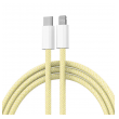 Kabel Braided PD Type-C na Lightning 20W zuti