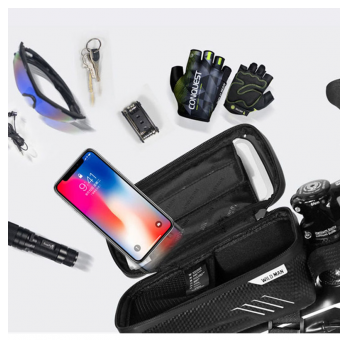 Torba za mobilni telefon za bicikl Wild man crna