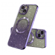 Maska Mag Case Electroplated za iPhone 15 ljubicasta