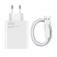 Kucni punjac Xiaomi PD 33W sa kablom USB na Type-C beli EU