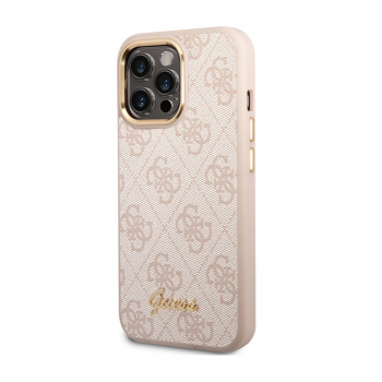 Maska Guess PC/TPU 4G Metal Camera Outline za iPhone 14 Pro Pink