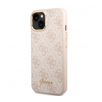 Maska Guess PC/TPU 4G Metal Camera Outline za iPhone 14 Pink