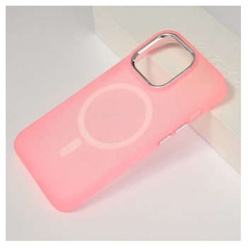 Maska Colorful Magsafe za iPhone 14 Pro roze