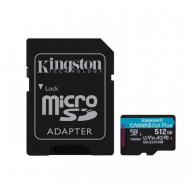 Micro SDHC kartica + adapter SDCG3/ 512GB Canvas Go! Plus Kingston HD 4K (170/ 90MBs)