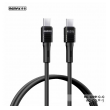 Kabel REMAX Leya RC-C091 Type-C na Type-C 65W PD Fast Charging crni 1m