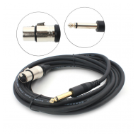 Mikrofonski kabel XLR M na 6,5mm JWD-AU20 5m