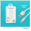 Kucni punjac Pluginn PI-D73-33w, QC3.0 PD3.0, PPS, USB-PD 20W+33W, 53W (total) sa kablom USB na iPhone Lightning beli