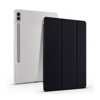 Maska na preklop Tablet Stripes za Samsung Tab S9 Plus/ X810/ S10 Plus/ X820 crna