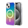 Maska Guess Hc IML MagSafe Iridescent za iPhone 15 crna